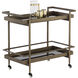 Livingston Antique Brass Bar Cart